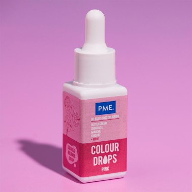 Colour drops rosa 20ml PME colorante alimentare liposolubile