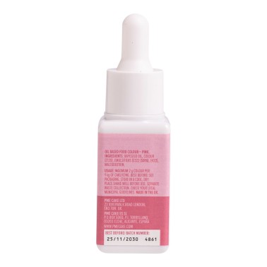 Color gouttes rose 20ml PME Colorant de nourriture liposoluble