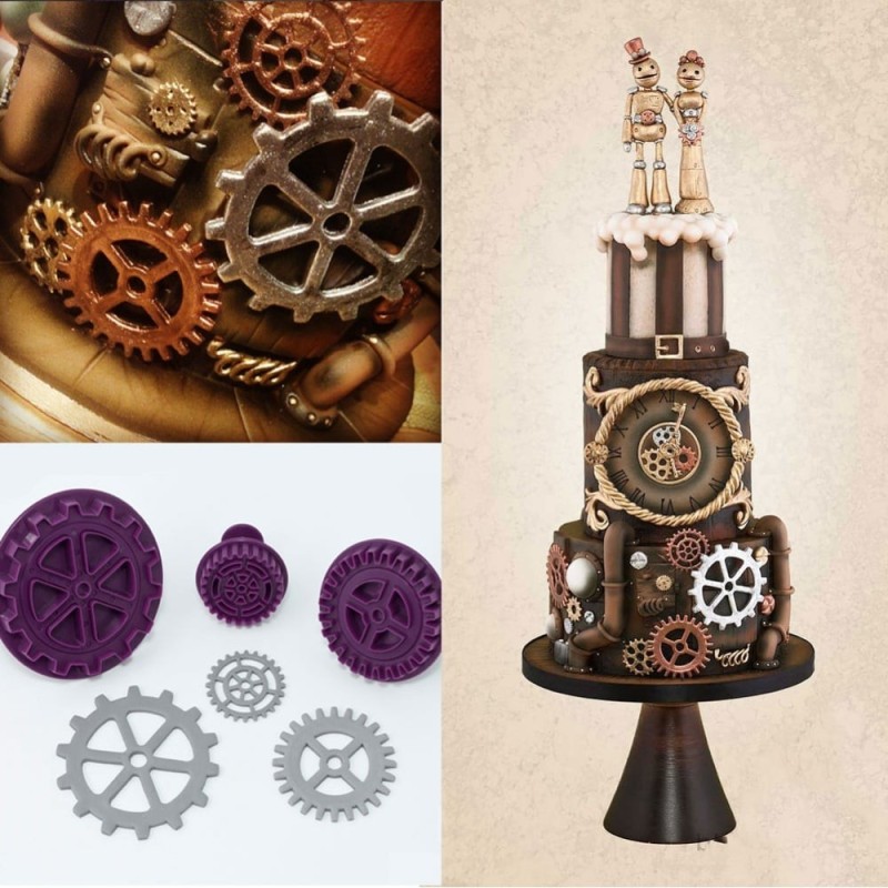 Stampo espulsione meccanismo orologio 3 pezzi -  in vendita su Sugarmania.it
