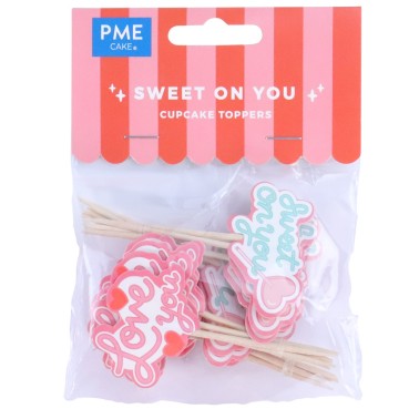 Cupcake Toppers - Sweet on You 24 pcs