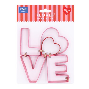Cutter San Valentino LOVE 5 pezzi PME
