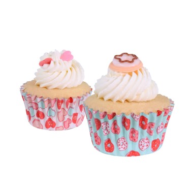 Mini Cupcake Pirottini docela sladká linka hliník 60 kusů PME