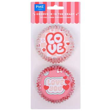 Cupcake Love Cups Hliníkové čáry 60 kusů PME
