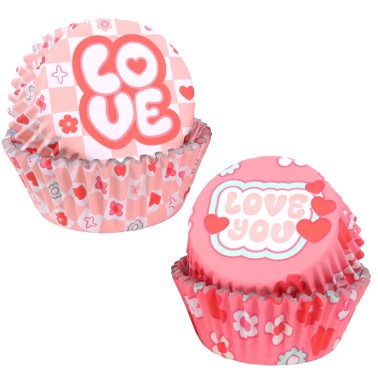 Cupcake Love Cups Hliníkové čáry 60 kusů PME