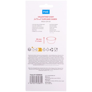 Cupcake Sweet Love Cups Aluminiumlinie 60 Stück PME