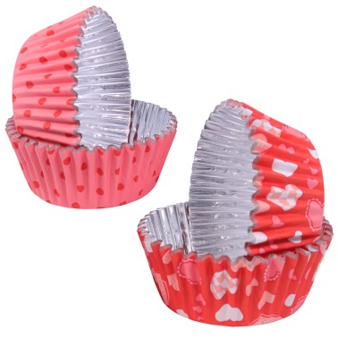 Cupcake Cupcake Cups Valentins Tag Aluminiumlinie 60 Stück PME