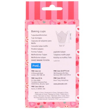 Pirottini tulip dolce amore 24 pezzi PME