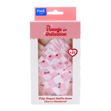 Vintage Tulpenbecher Kirschen 24 Stück PME