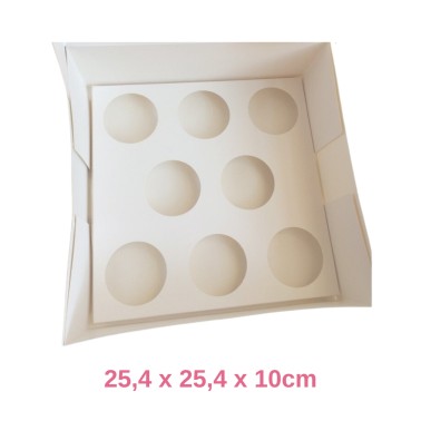 Scatola per 8 cupcake a forma di cuore