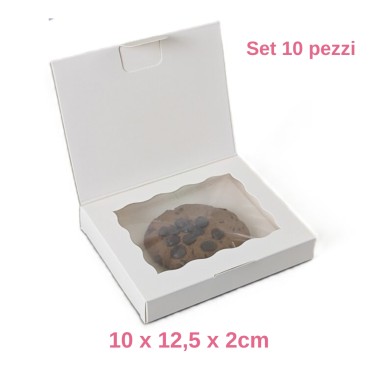 Set 10 Boîtes de cartes postales de biscuit 10 x 12,5 x 2 cm