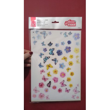  Decorsticker Schmetterlinge 35 Aufkleber mit transparentem Hintergrund Modecor