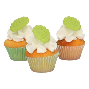 Feuilles dans la pâte à sucre 12 pièces Funcakes