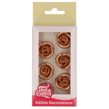 Bronzezuckerrosen 6 Stück Funkuchen