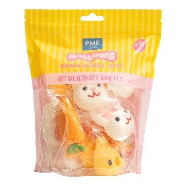 Easter marshmallows 12 pcs rabbits and carrots