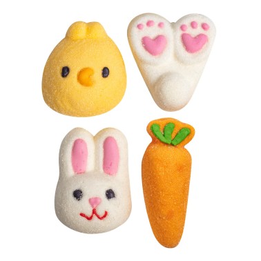 Easter marshmallows 12 pcs rabbits and carrots