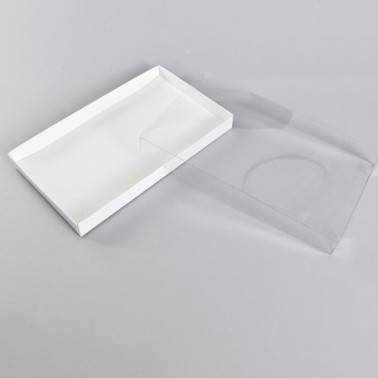 COOKIES BOX 25 x 15 x 2,5 cm Blanc rectangulaire