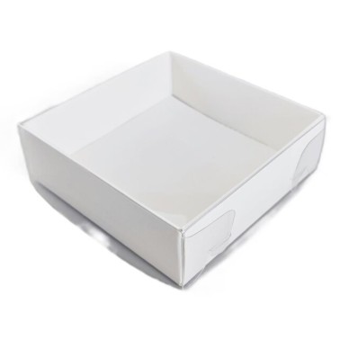 Boîte à biscuits avec fenêtre 9 x 9 x 3 cm