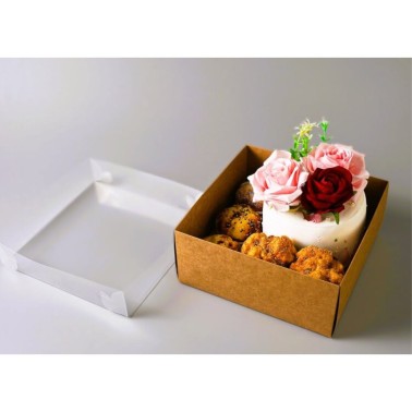 BOISSON BENTO CUPCAKE KRAFT 23 x 23 x 10 cm 