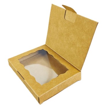 Set 10 Kraft postcard boxes for cookies 10 x 12.5 x 2 cm