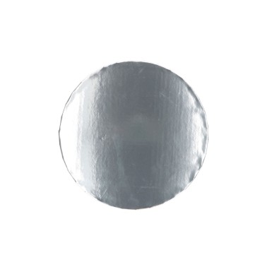 Kuchenbrett Runde Silber 25 cm Dicke 2 cm 