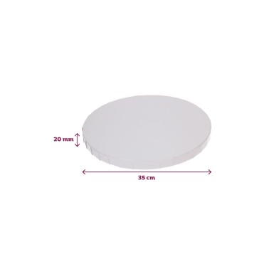 White round board 35cm thickness 2 cm thick 