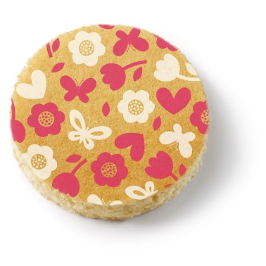 Transfers Flowers für Shortbread und Schwammkuchen 30x40 cm Modecor 12 Stück