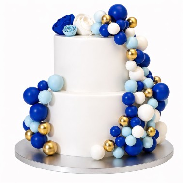 Dort Bubble Topper Blue Gold 32 kusů Simply Making