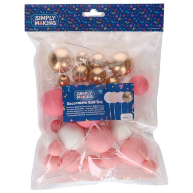 Kuchenblase Topper Rosengold 32 Stück Simply Making