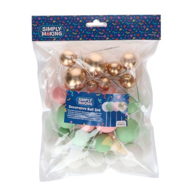 Dort Bubble Topper růže zelené zlato 32 kusů Simply Making