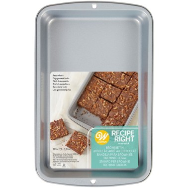 Rectangular baking sheet for Brownies 27.5 x 17.5 cm Wilton