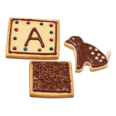 Glassa per biscotti marrone cioccolato 120g PME 
