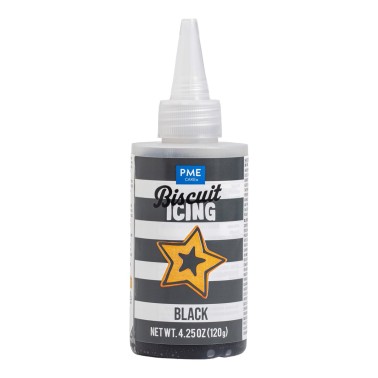 Black biscuit icing 120g PME 