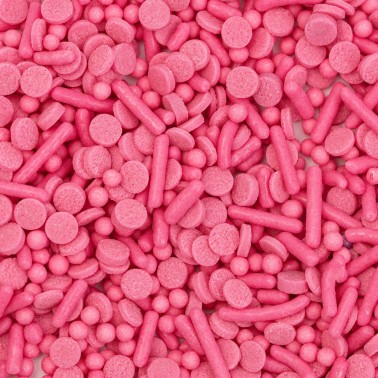 Sprinkle Mix - Rose wurde auf 76g gedreht PME