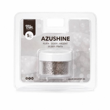 Polvere glitterata edibile ARGENTO Azushine 5g