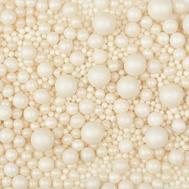 Mix white soft sugar pearls 100g Modecor