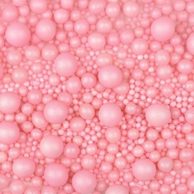 Mix pink sugar pearls 100g pink Modecor
