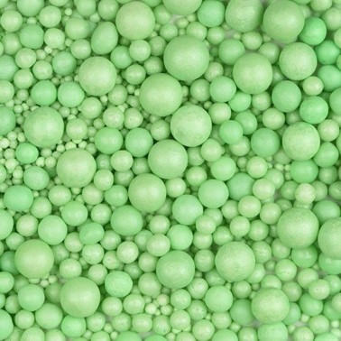 Mix Green Sugar Pearls 100g Modecor