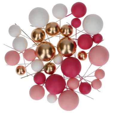 Dort Bubble Topper Fuchsia Gold 32 kusů Simply Making
