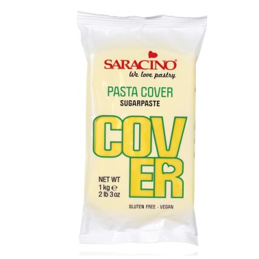 Sugar paste yellow cover Saracino 1 kg.