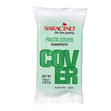 Pasta di zucchero COVER VERDE Saracino 1 kg.
