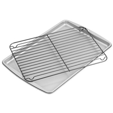 Baking pan and rectangular grille 38.7 x 26 x 1,9cm Wilton