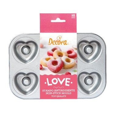 Duty non-stick formy Love 6 dutin Decora
