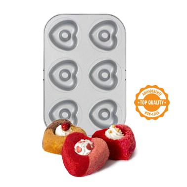 Non-stick mold love 6 cavities Decora