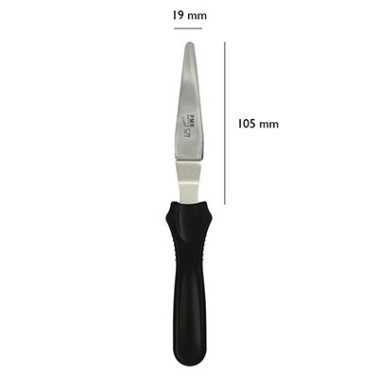 Spatula with blade tapered and angled 22 cm PME