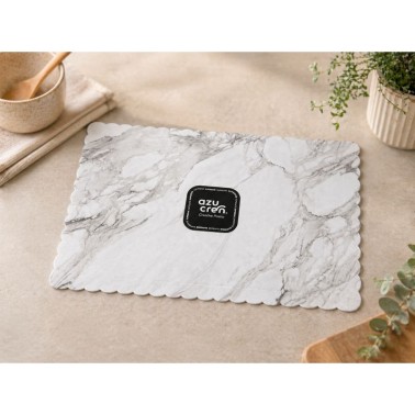  RECTANGULAR SWITCHED RECTANGULAR WHITE MARBLE 30X40 CM