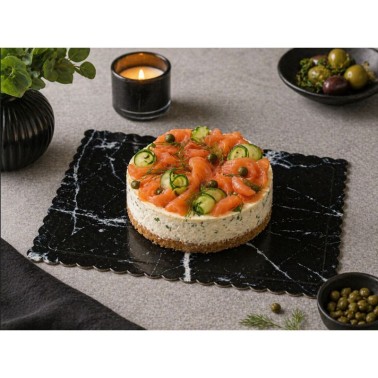 Black marble surface cheese rectangular black marble 25x35 cm