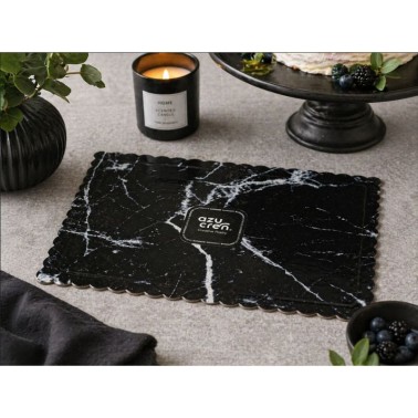 Rectangular rectangular underort rectangular black marble 30x40cm