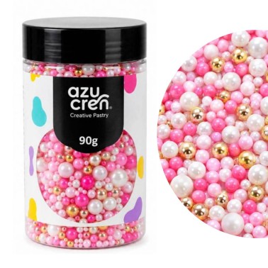 Sugar Pearls Glam Mix Pink 90g