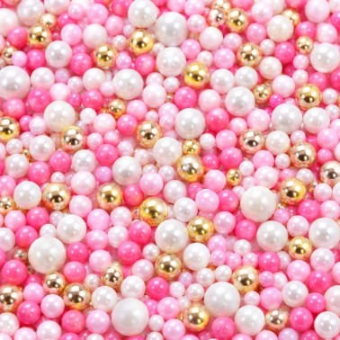 Sugar Pearls Glam Mix Pink 90g