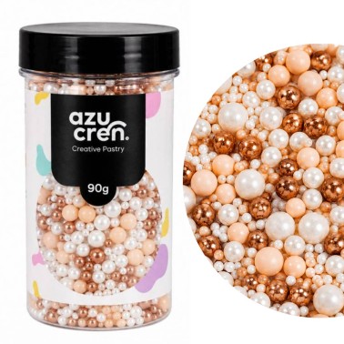 Rose Gold Mix 90g Zuckerperlen